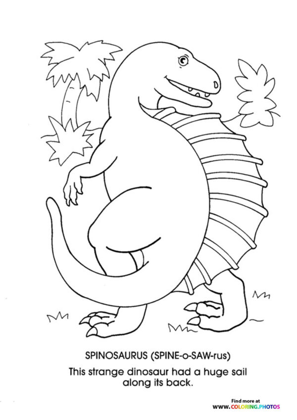 100+ Spinosaurus Coloring Pages Printable 86