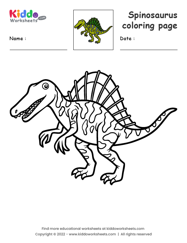 100+ Spinosaurus Coloring Pages Printable 87