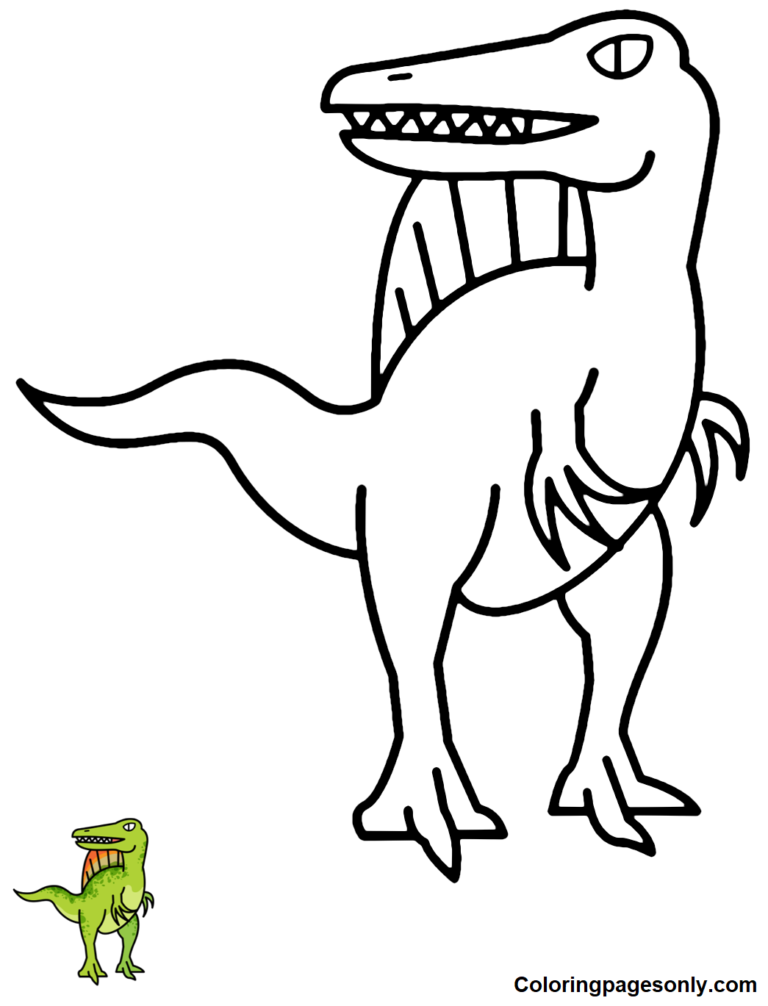 100+ Spinosaurus Coloring Pages Printable 91