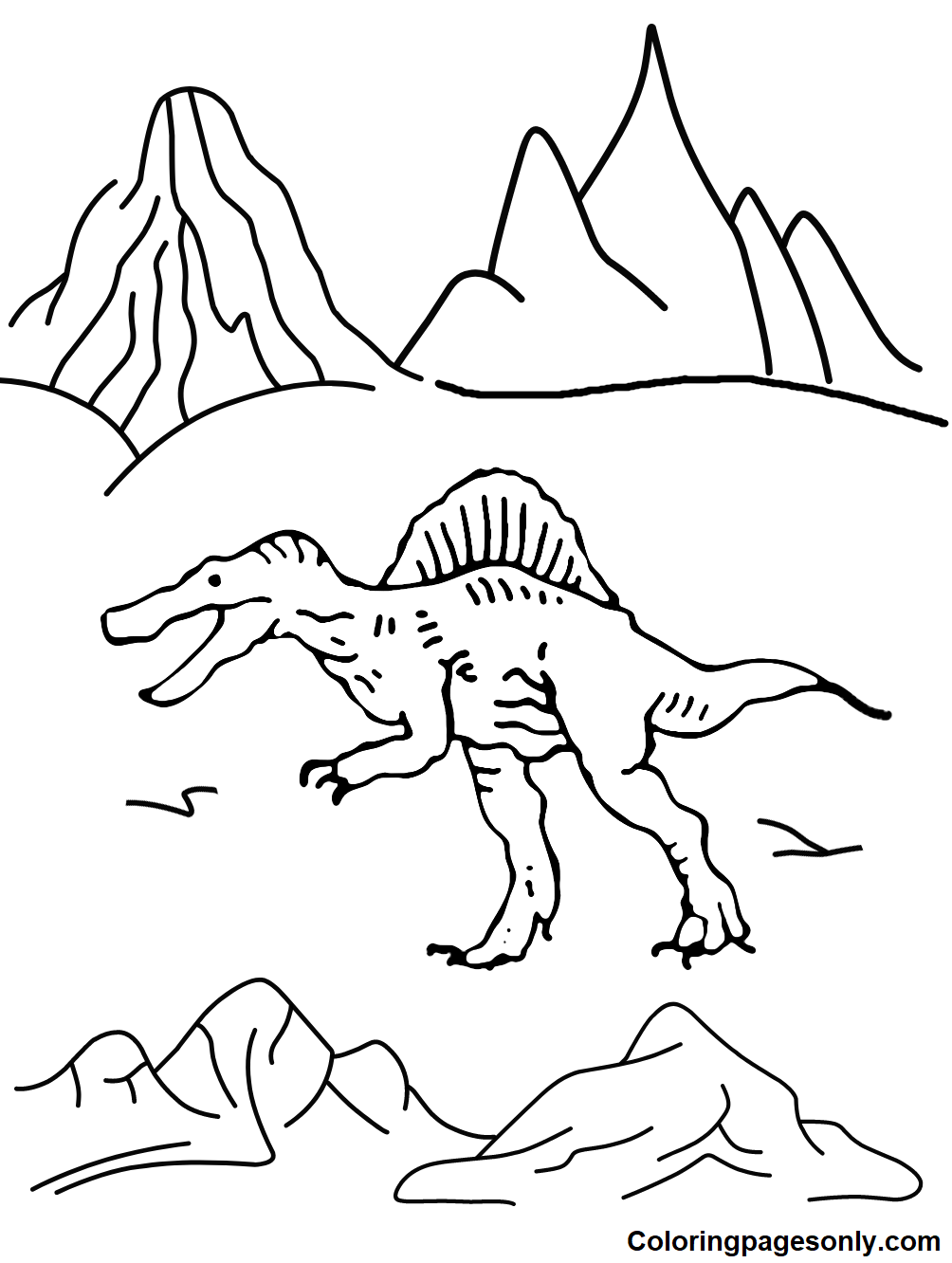 100+ Spinosaurus Coloring Pages Printable 92