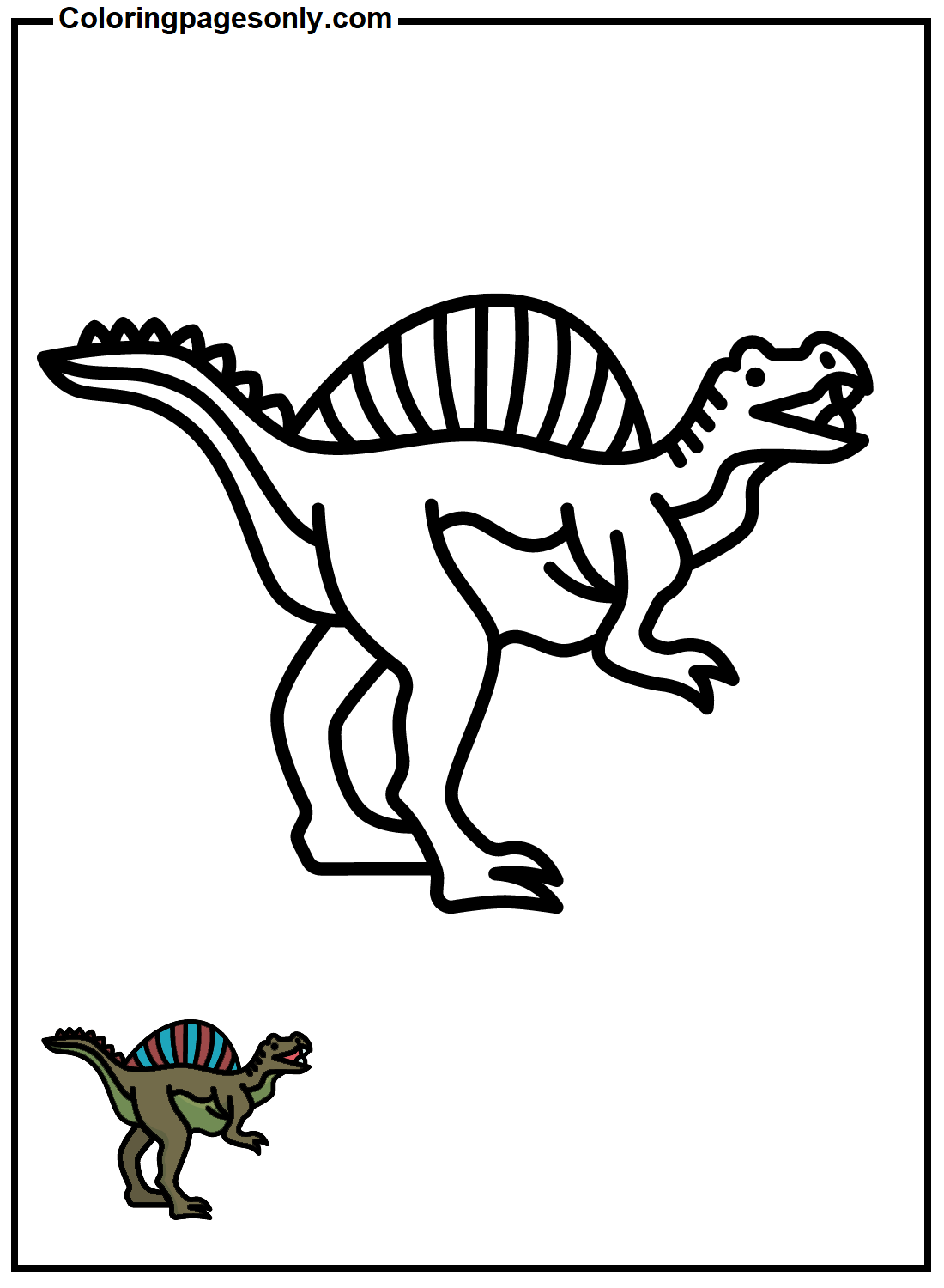 100+ Spinosaurus Coloring Pages Printable 99