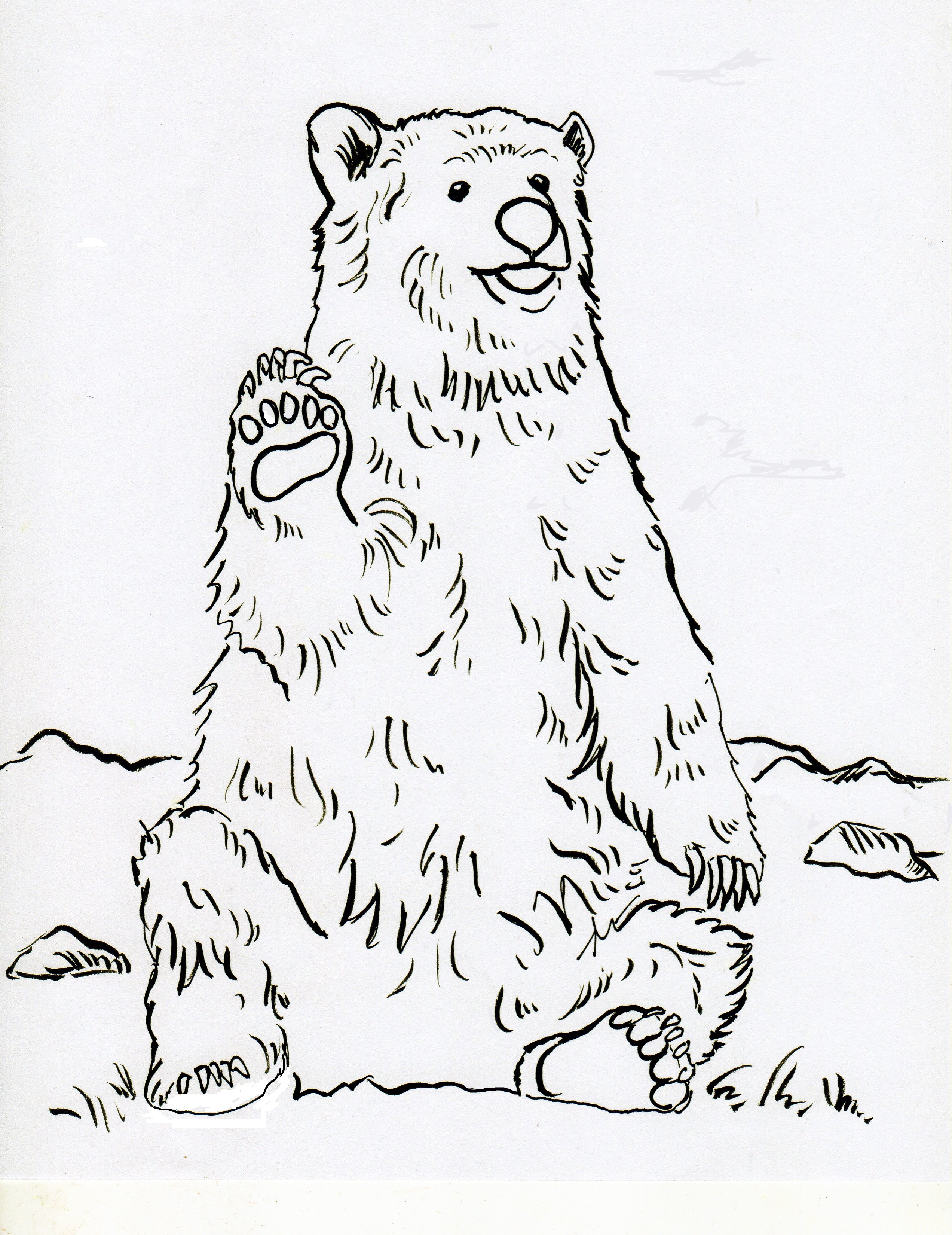 101 Free Printable Bear Coloring Pages for Kids 13