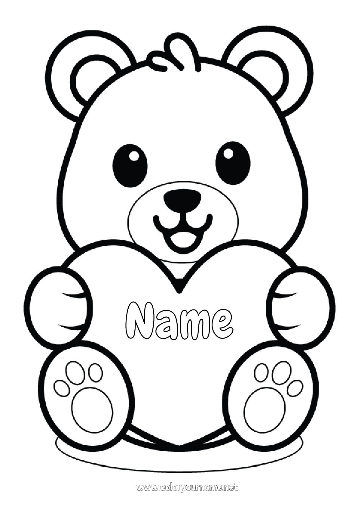 101 Free Printable Bear Coloring Pages for Kids 17