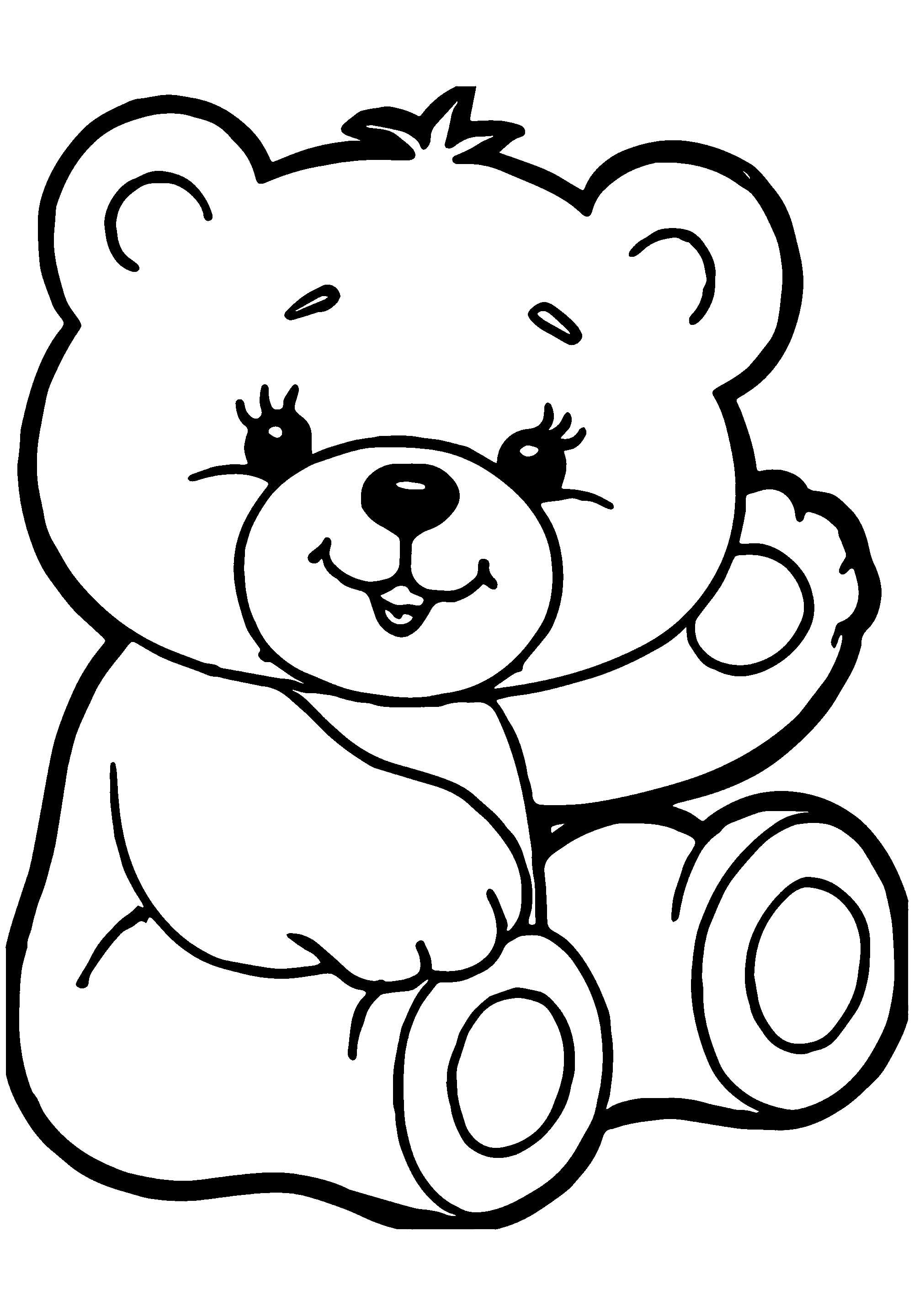 101 Free Printable Bear Coloring Pages for Kids 21