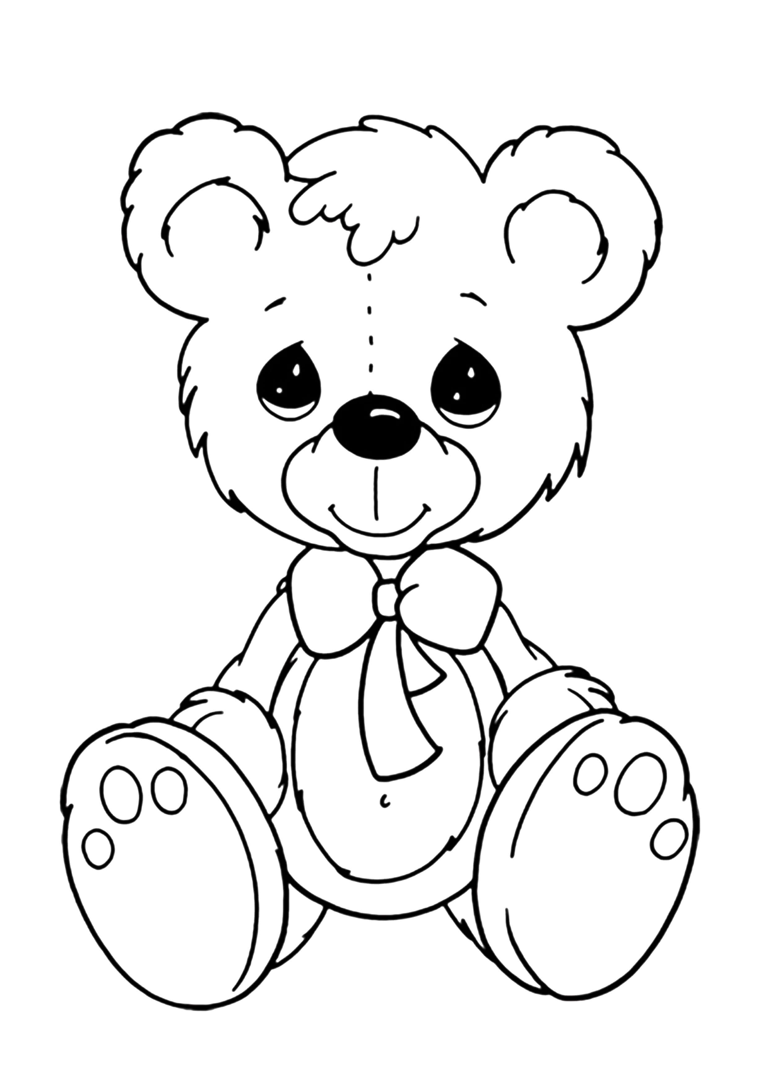 101 Free Printable Bear Coloring Pages for Kids 3