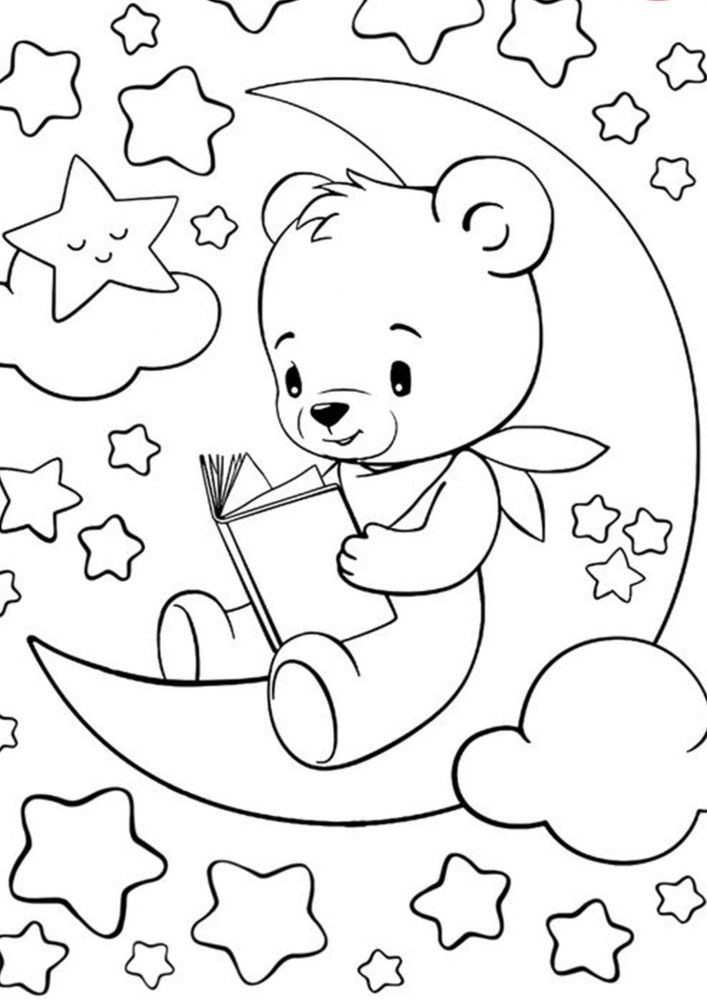 101 Free Printable Bear Coloring Pages for Kids 54