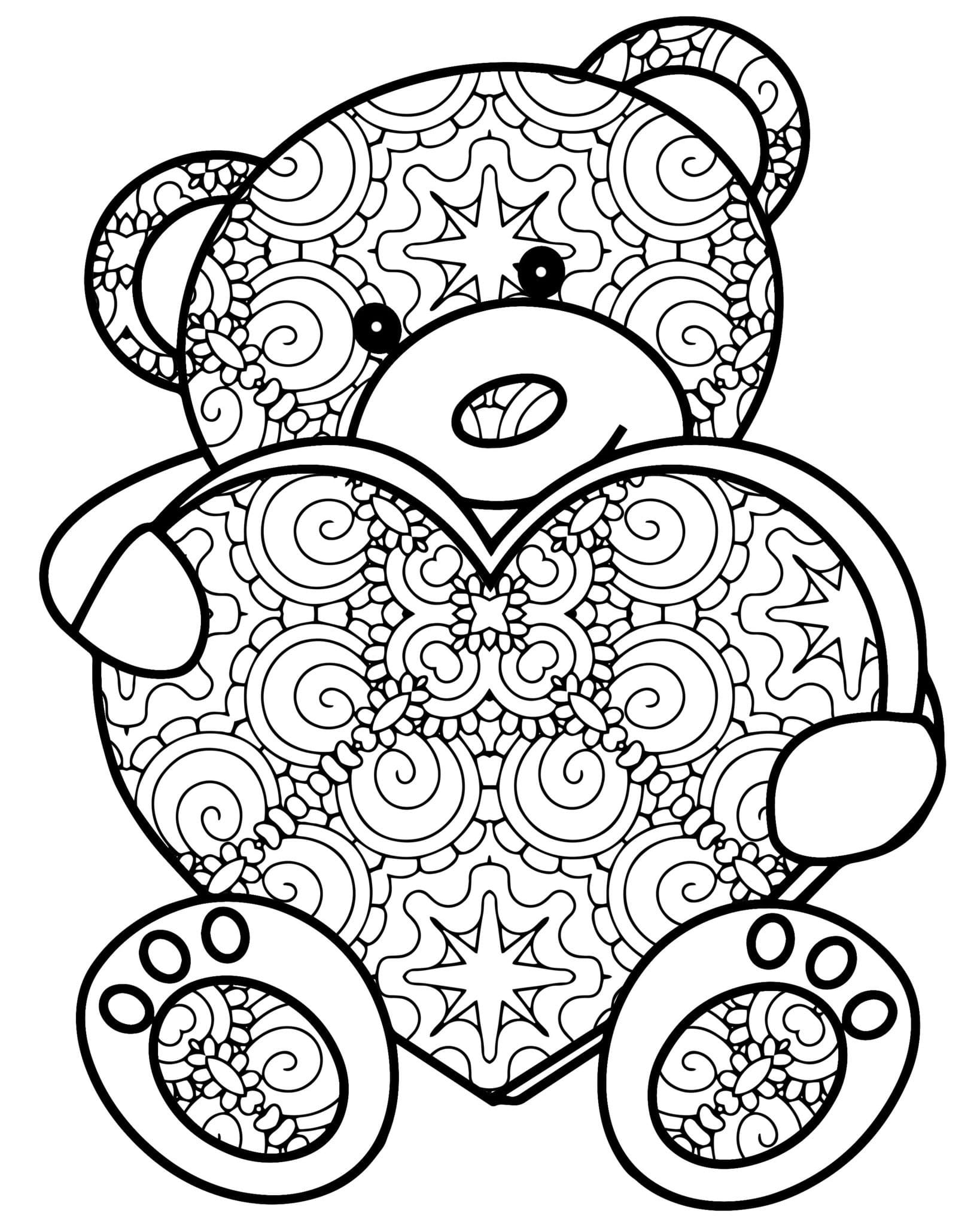 101 Free Printable Bear Coloring Pages for Kids 62