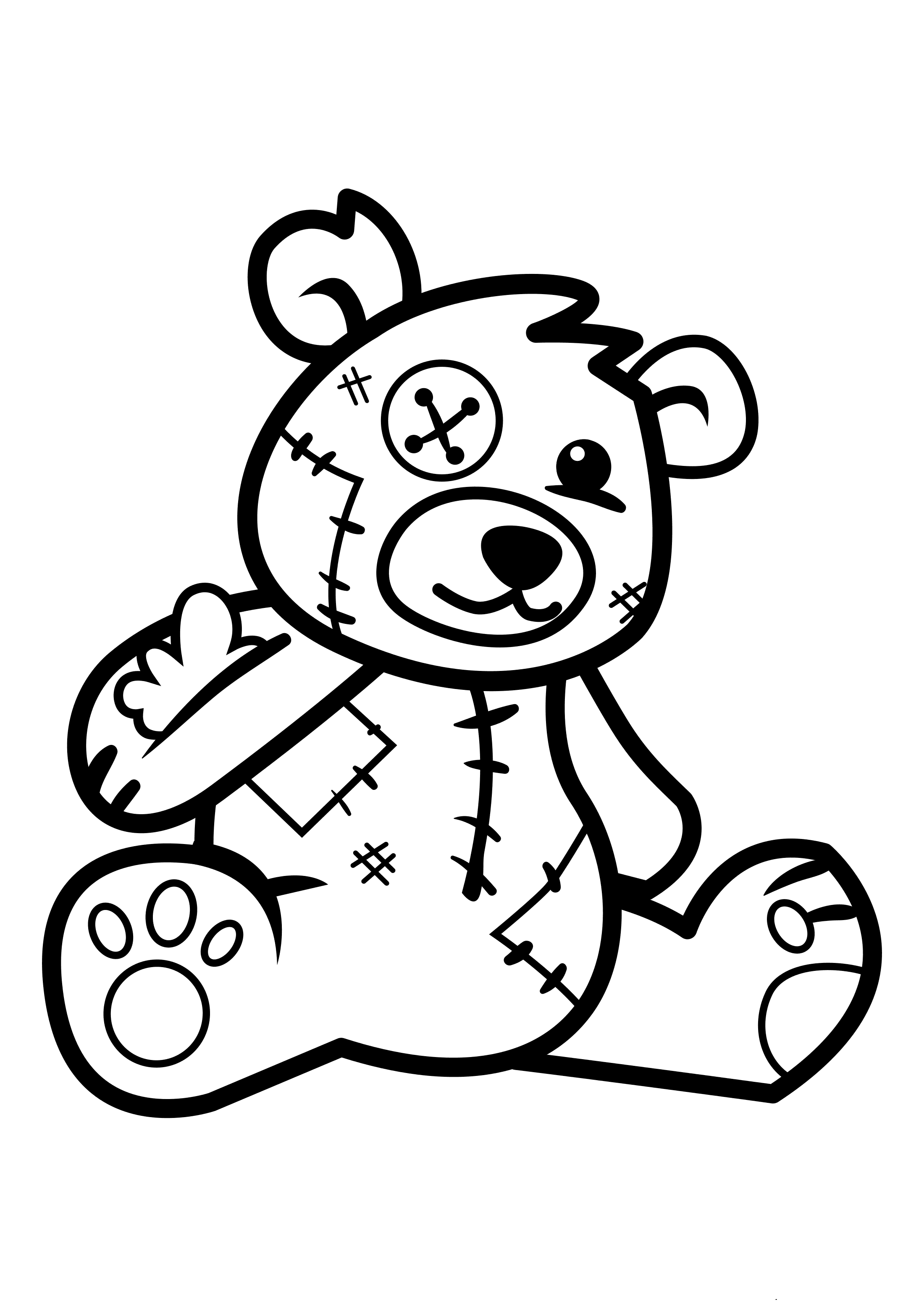 101 Free Printable Bear Coloring Pages for Kids 63