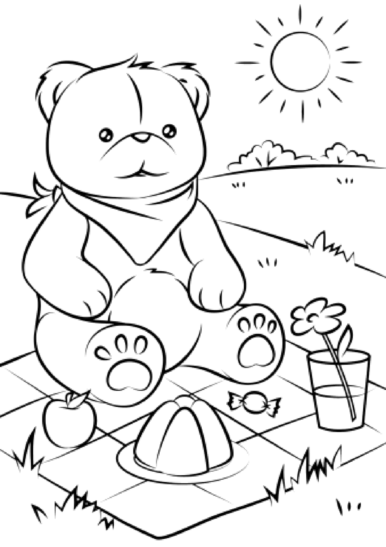 101 Free Printable Bear Coloring Pages for Kids 70