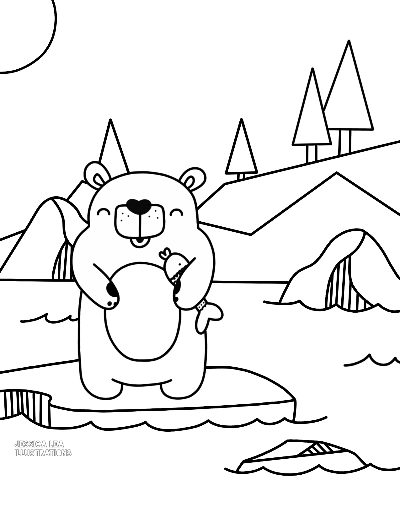 101 Free Printable Bear Coloring Pages for Kids 90