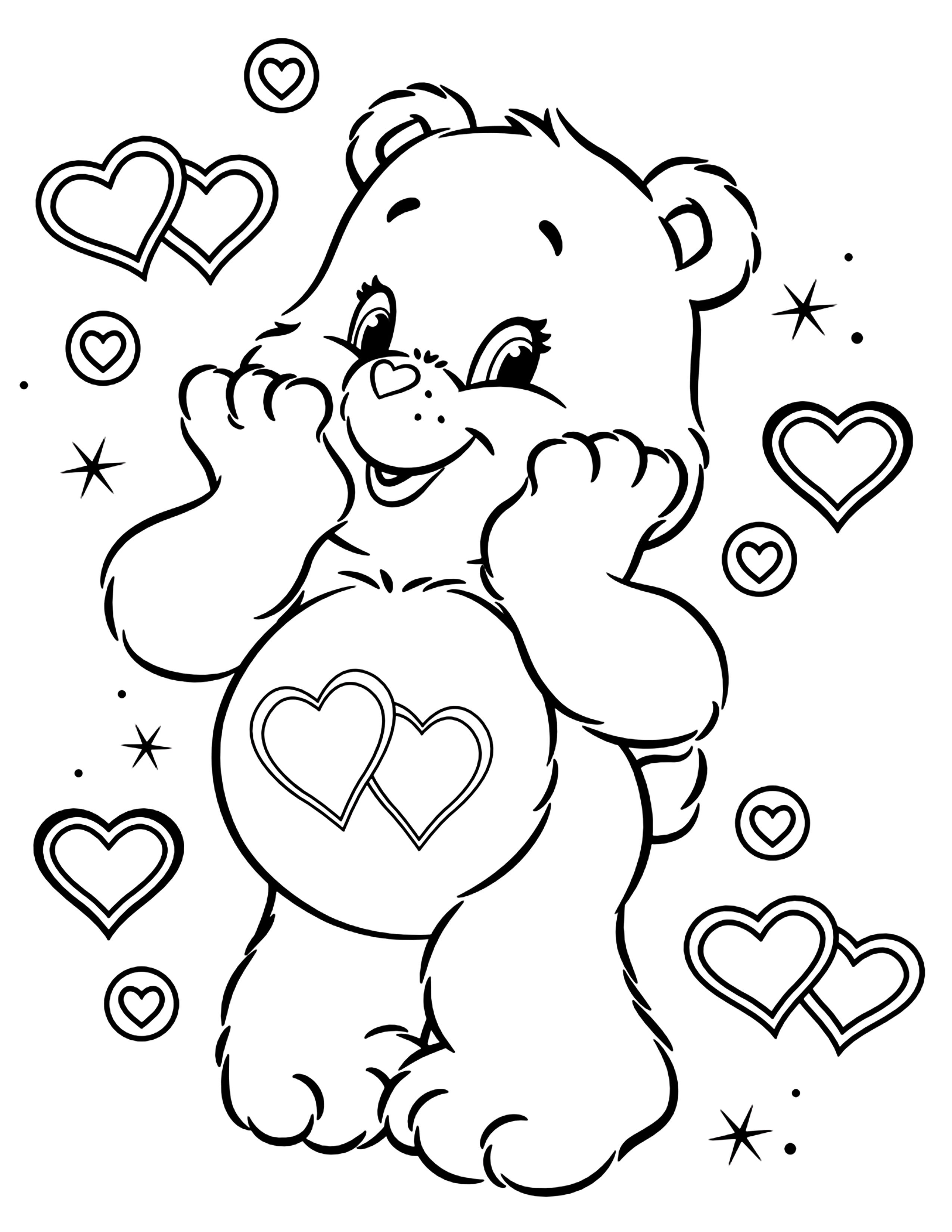 101 Free Printable Bear Coloring Pages for Kids 98