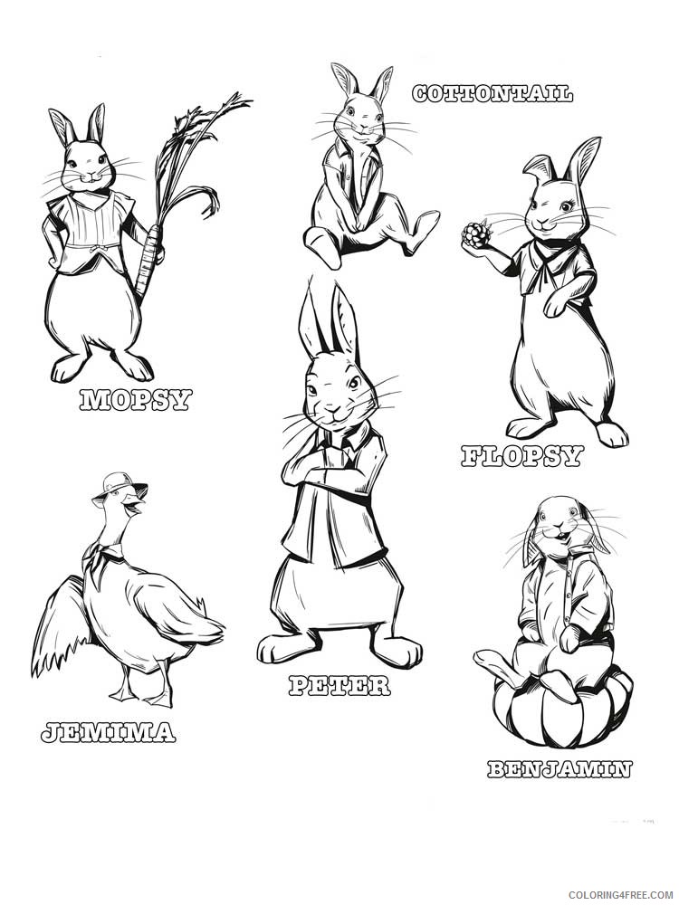 105 Adorable Peter Rabbit Coloring Pages Printable 60