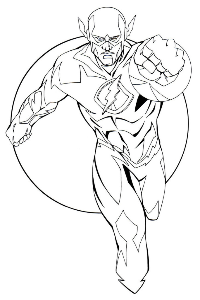 105 Flash Coloring Pages Printable 1