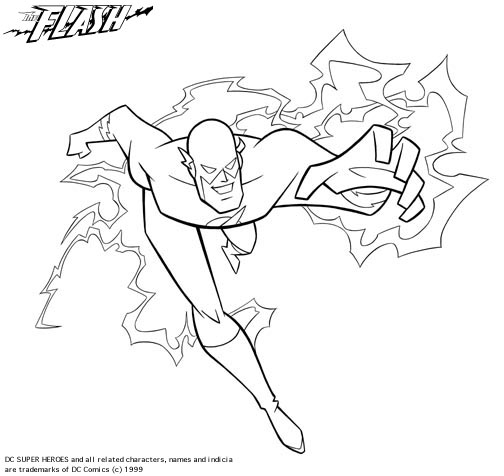 105 Flash Coloring Pages Printable 11