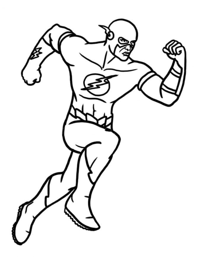 105 Flash Coloring Pages Printable 40