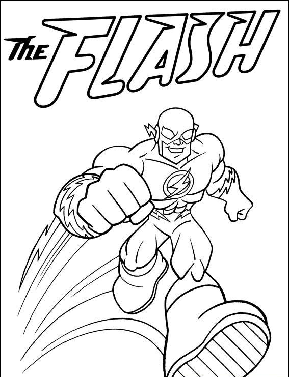 105 Flash Coloring Pages Printable 61