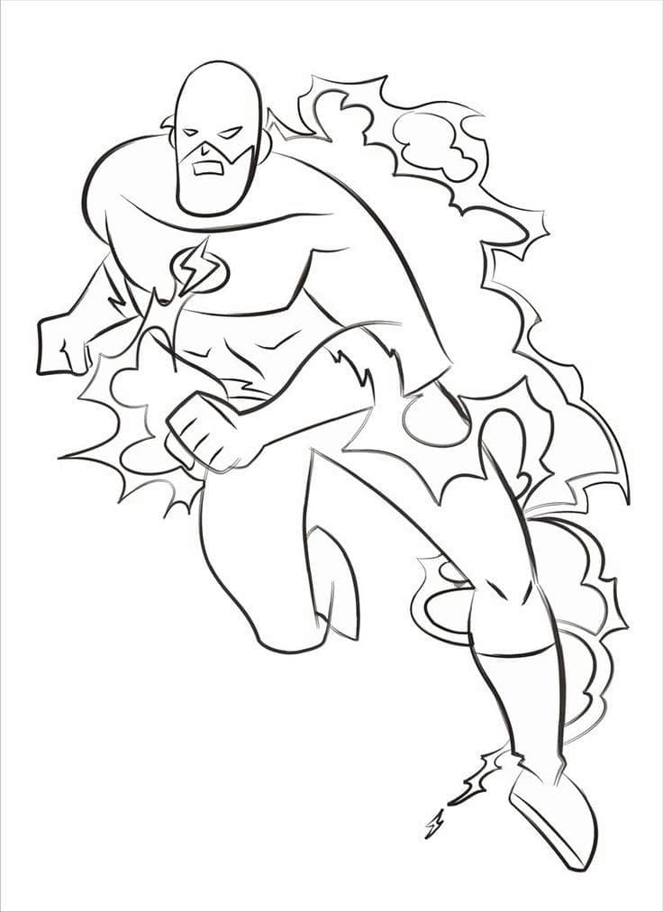 105 Flash Coloring Pages Printable 65