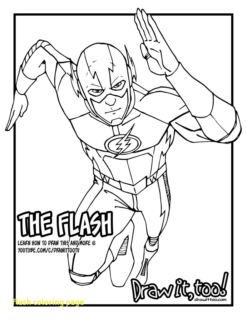 105 Flash Coloring Pages Printable 8