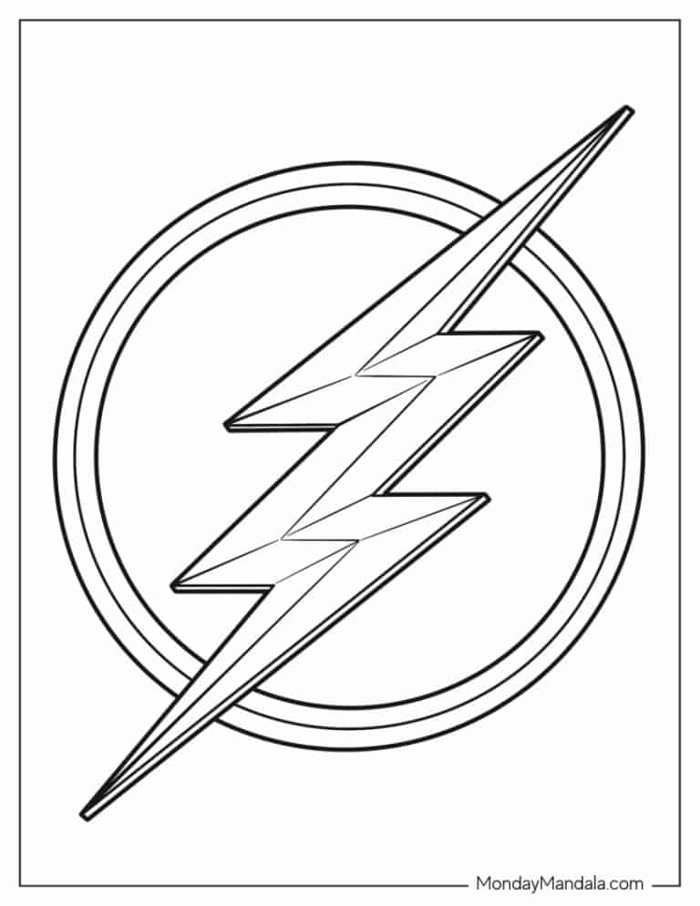 105 Flash Coloring Pages Printable 88