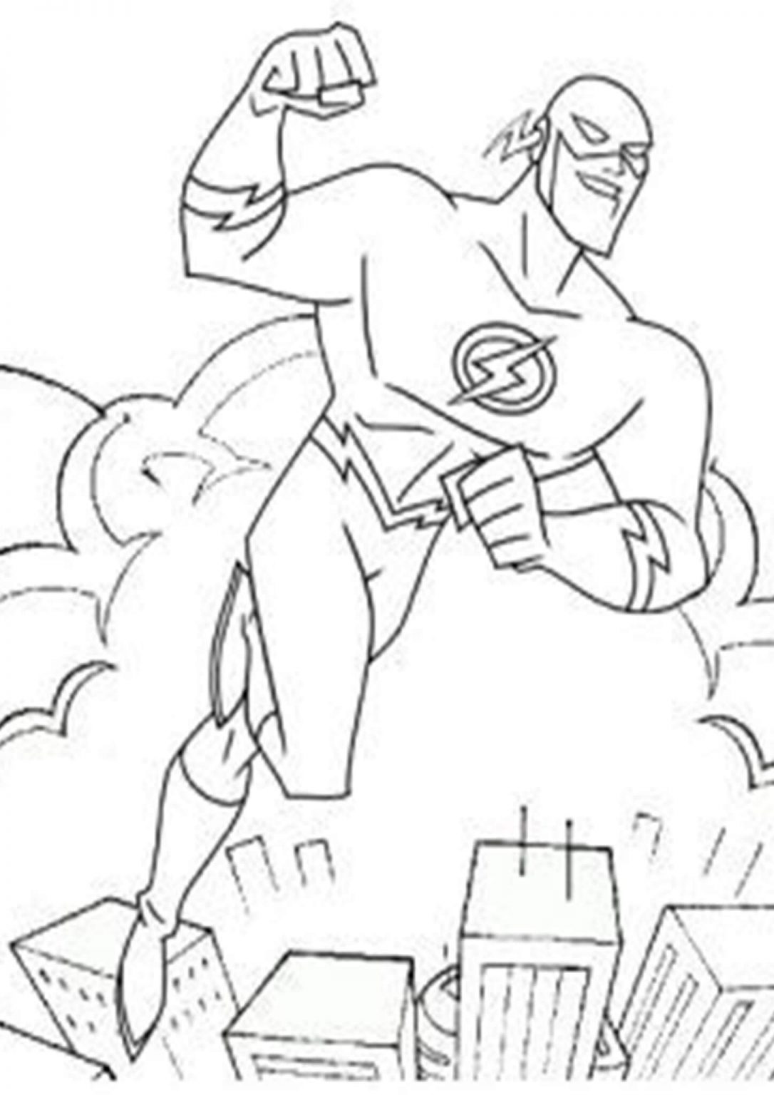 105 Flash Coloring Pages Printable 93