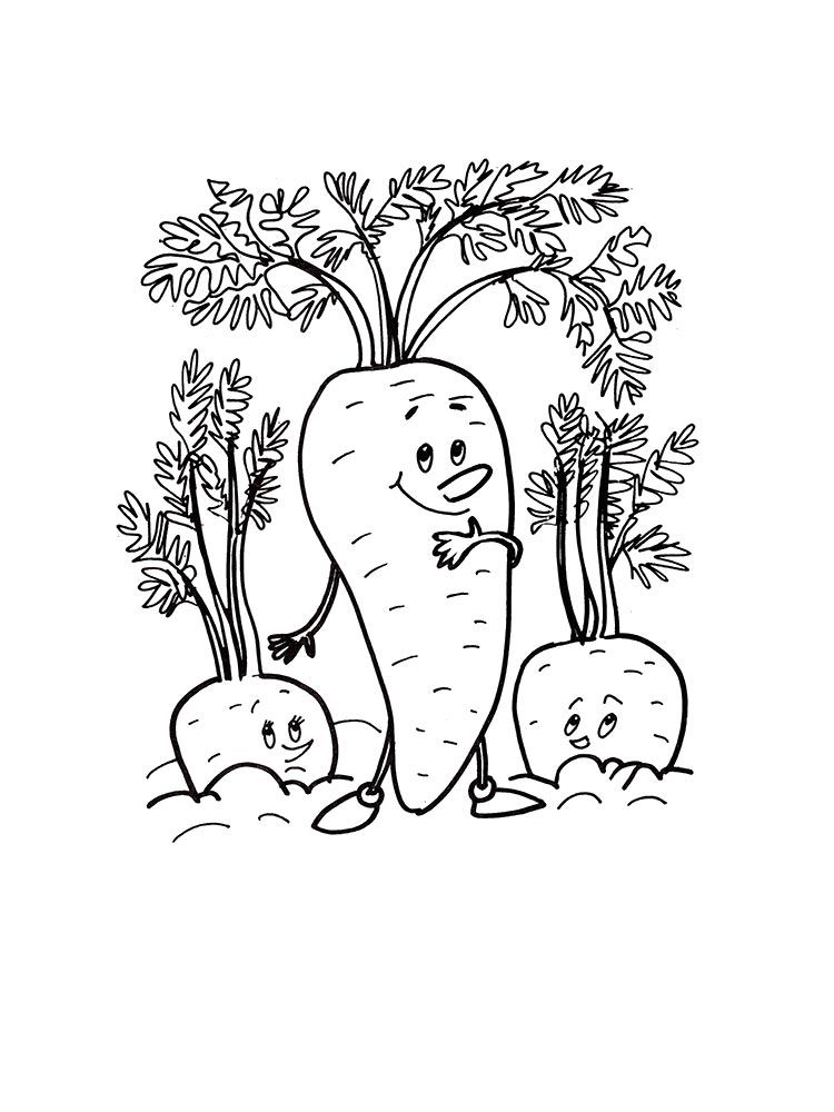 108 Carrot Coloring Pages Printable 107