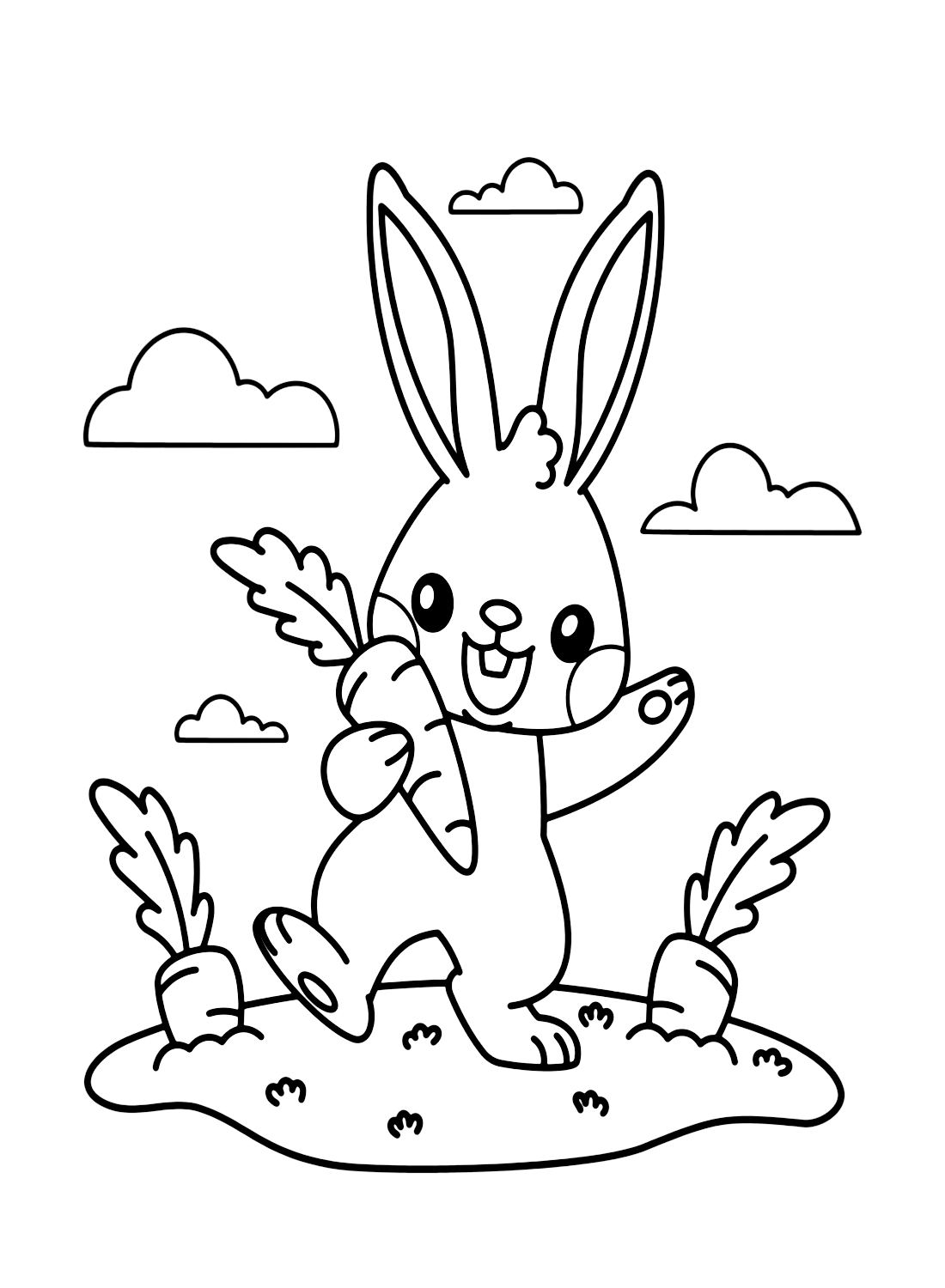 108 Carrot Coloring Pages Printable 11