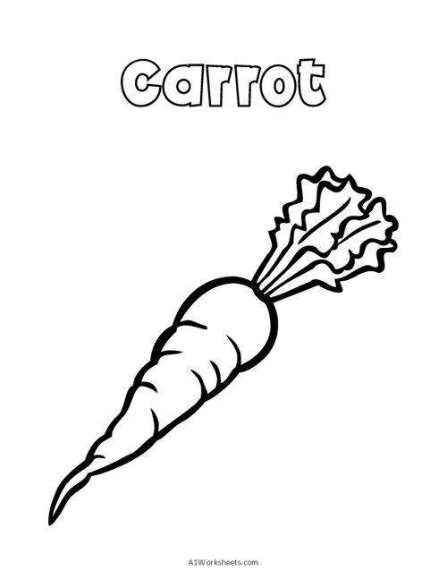 108 Carrot Coloring Pages Printable 19