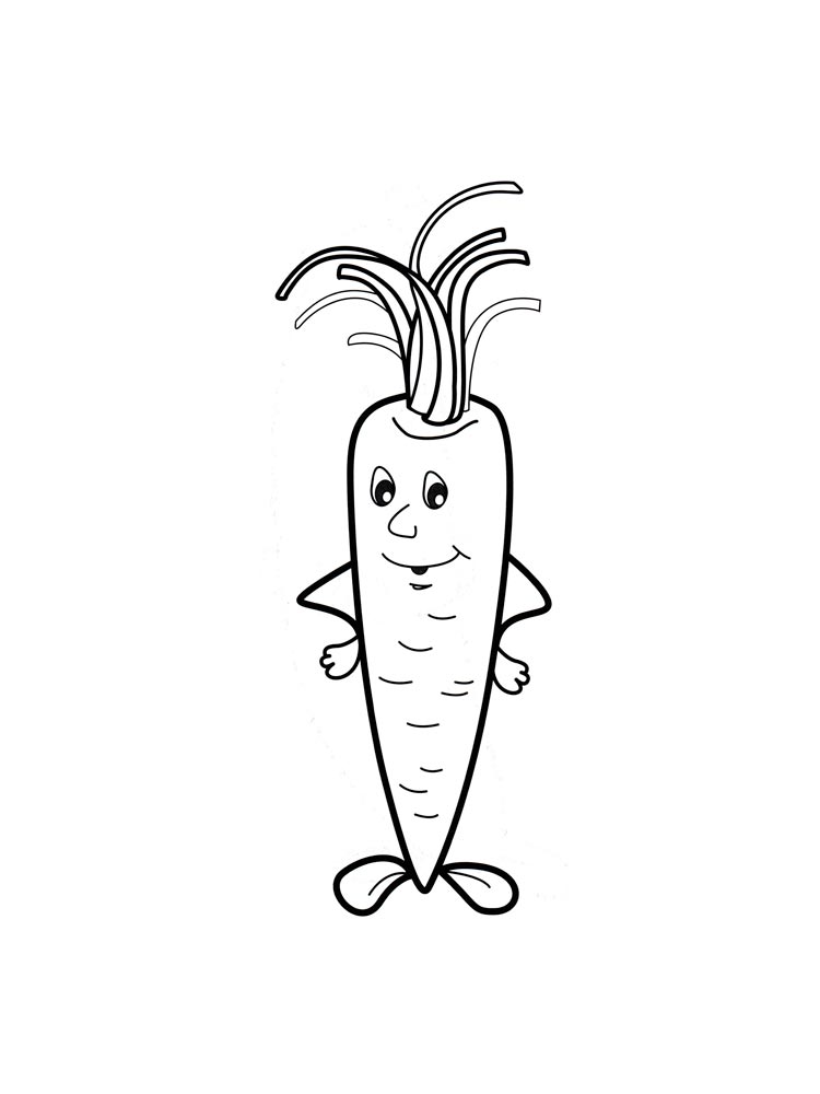 108 Carrot Coloring Pages Printable 2