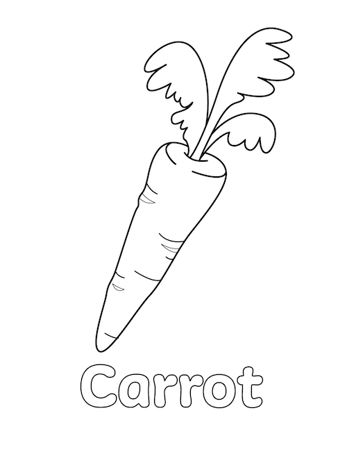 108 Carrot Coloring Pages Printable 3