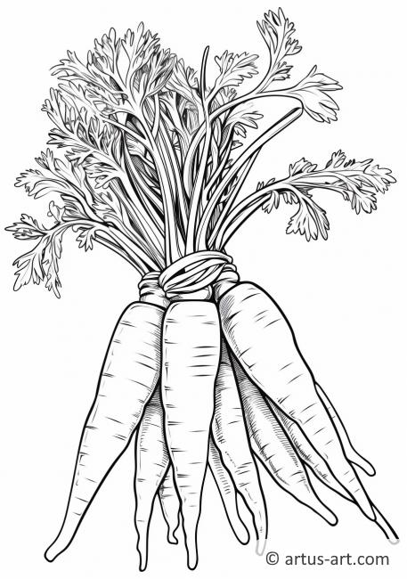 108 Carrot Coloring Pages Printable 57