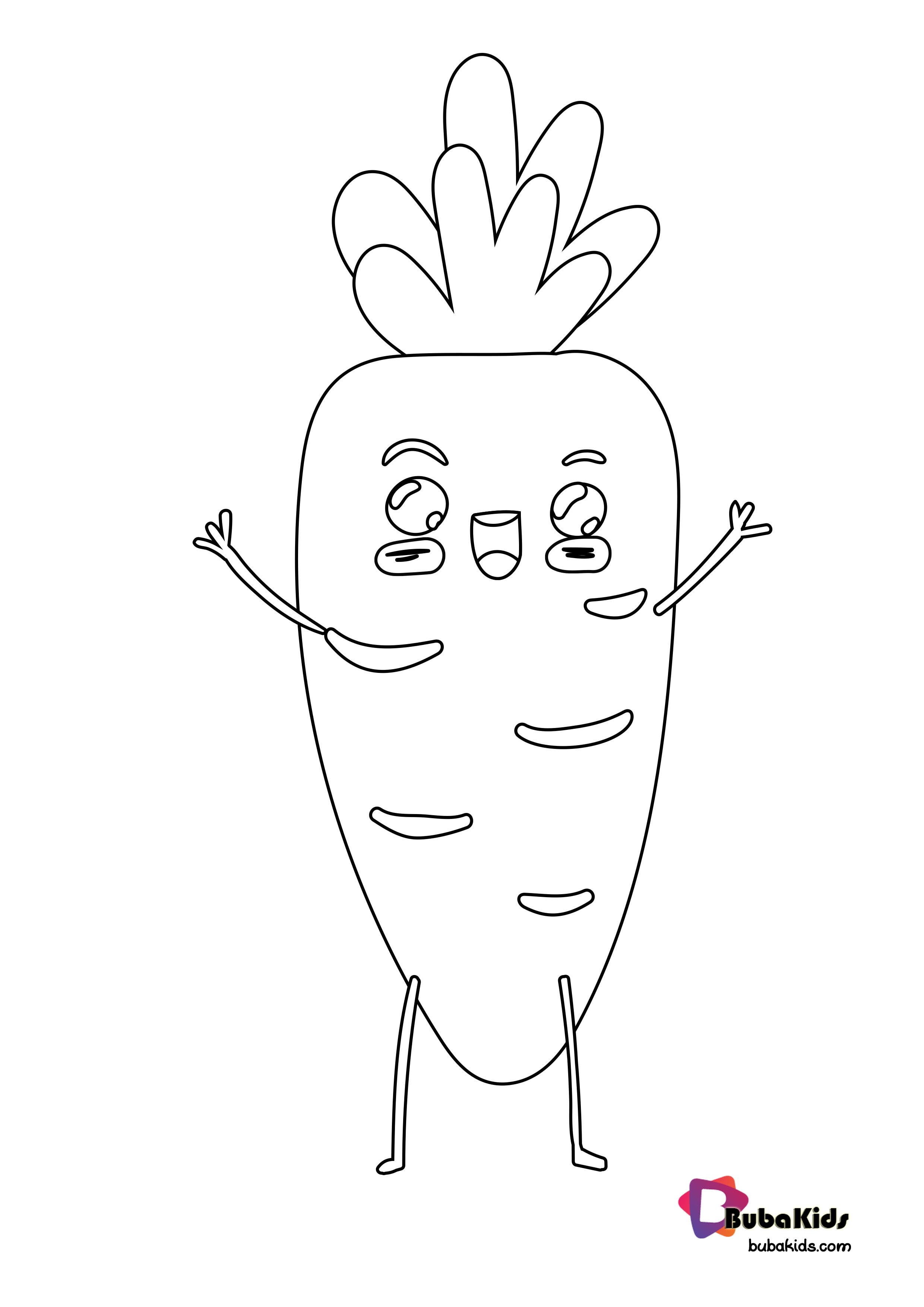 108 Carrot Coloring Pages Printable 61