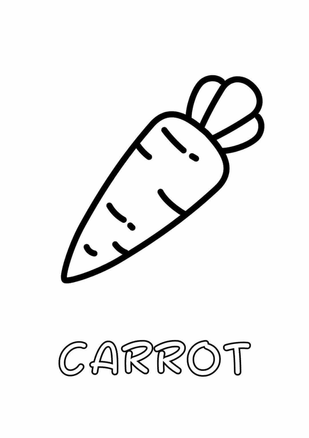 108 Carrot Coloring Pages Printable 76