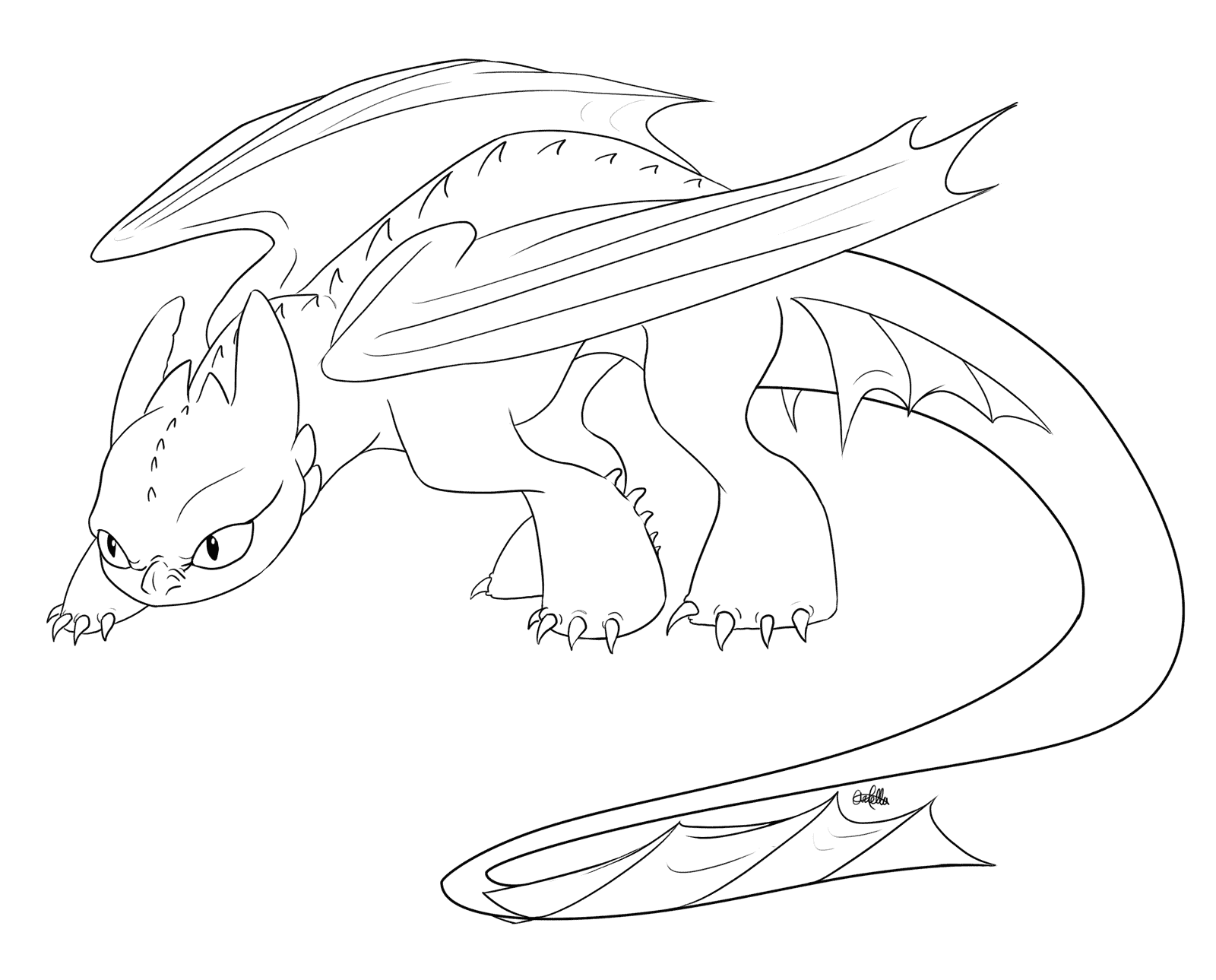 115 Toothless Coloring Pages Printable 3