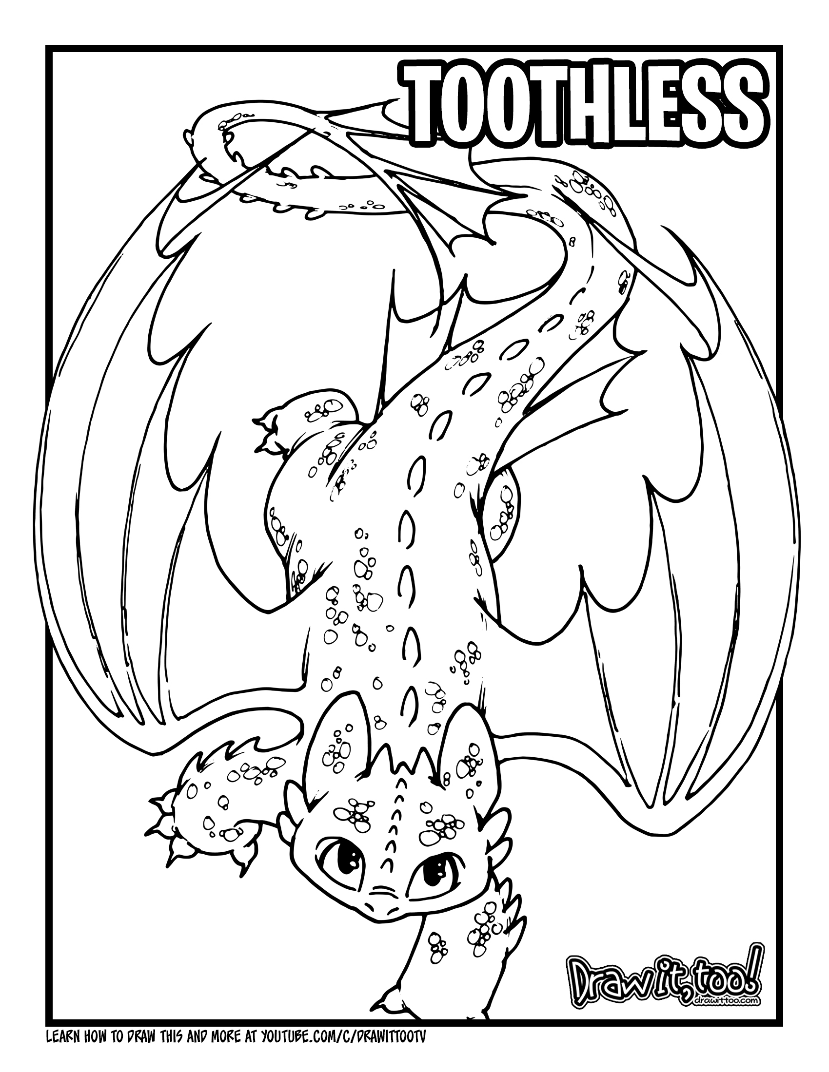 115 Toothless Coloring Pages Printable 30