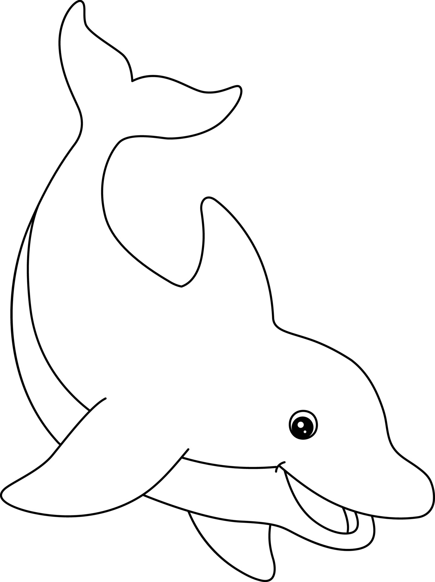 125 Free Printable Dolphin Coloring Pages for Kids 111