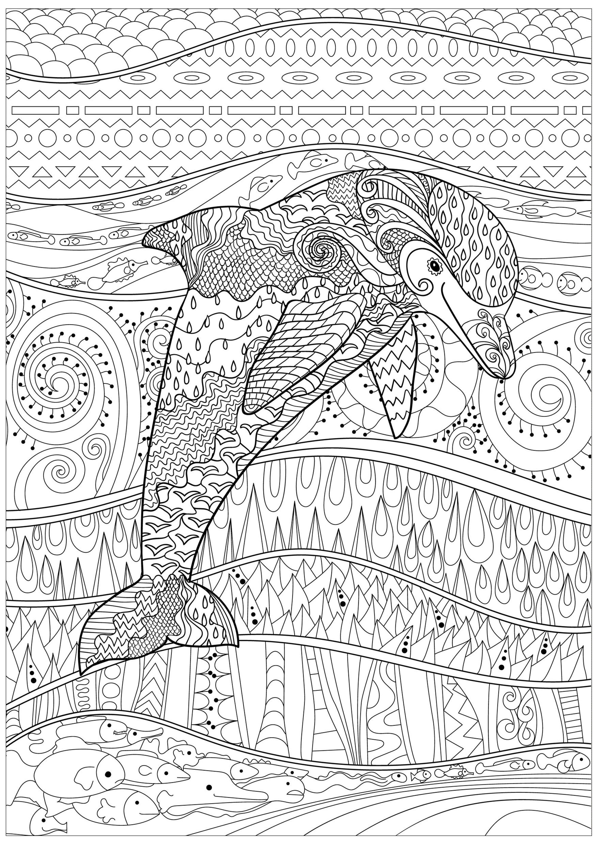 125 Free Printable Dolphin Coloring Pages for Kids 123