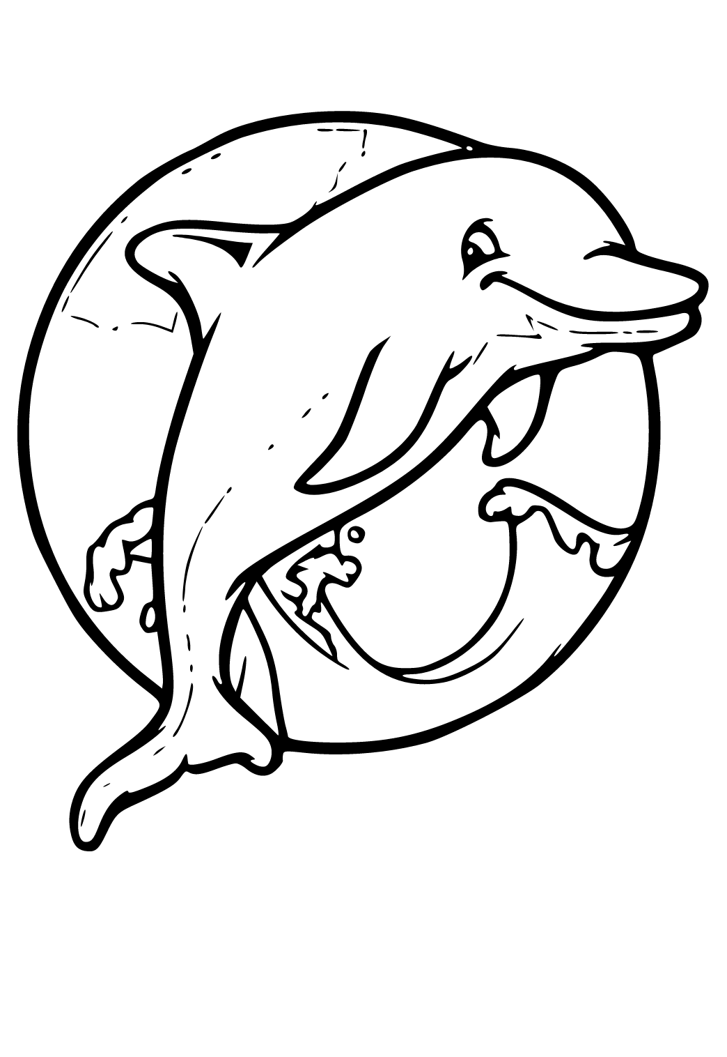 125 Free Printable Dolphin Coloring Pages for Kids 23