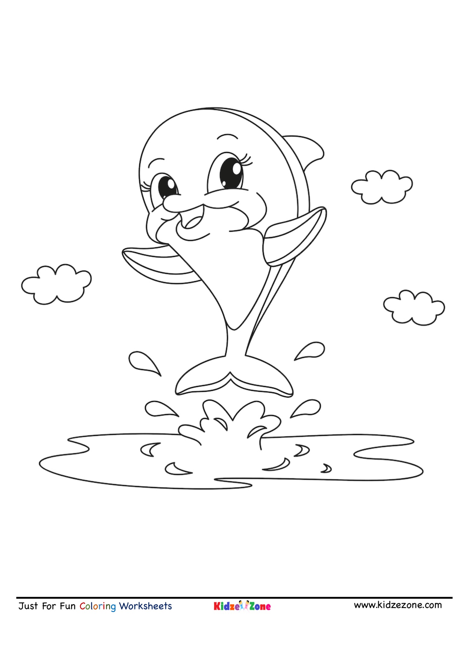 125 Free Printable Dolphin Coloring Pages for Kids 26