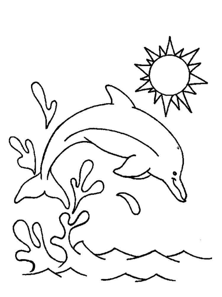 125 Free Printable Dolphin Coloring Pages for Kids 34