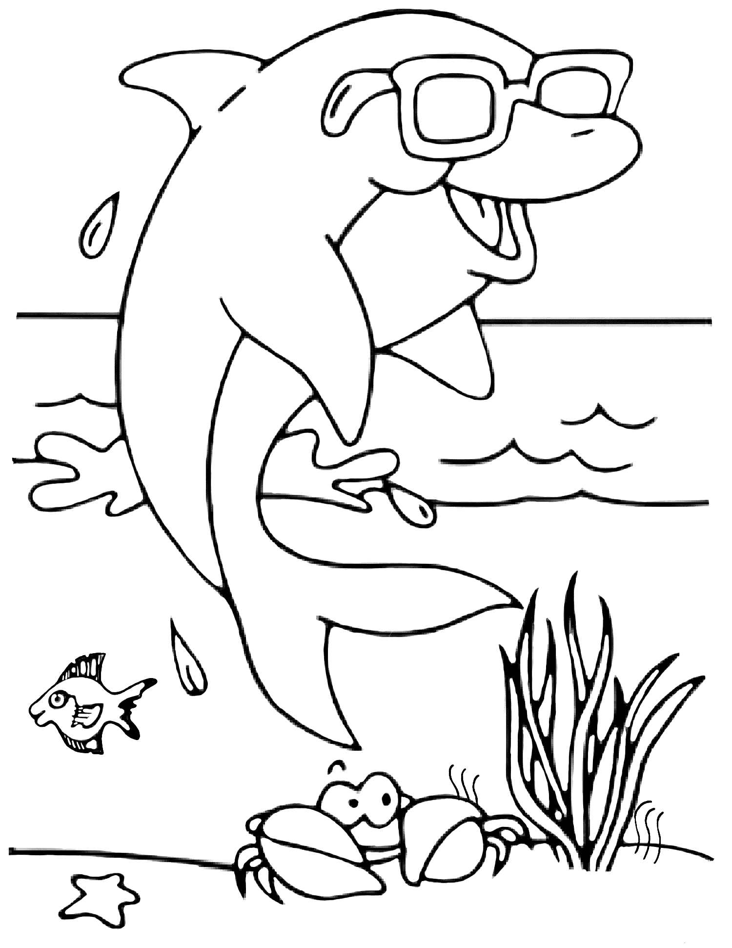 125 Free Printable Dolphin Coloring Pages for Kids 37