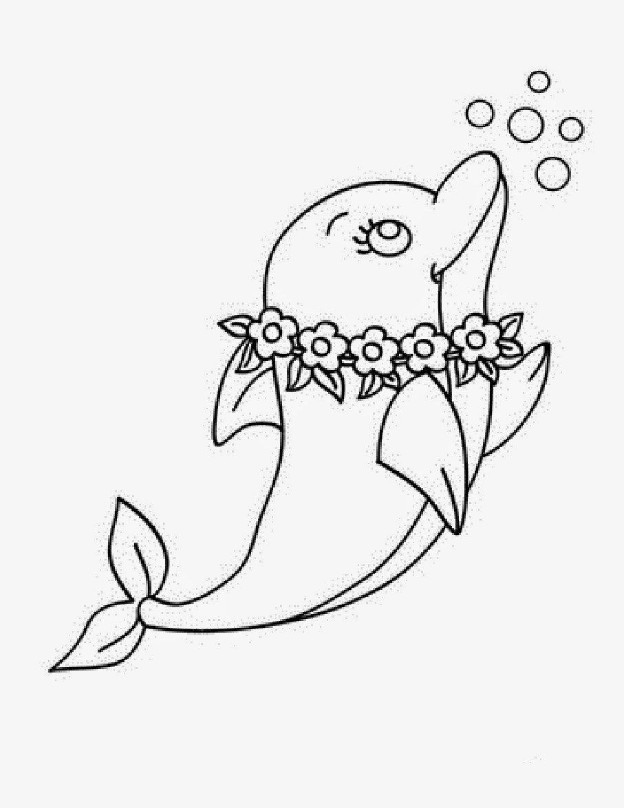 125 Free Printable Dolphin Coloring Pages for Kids 4