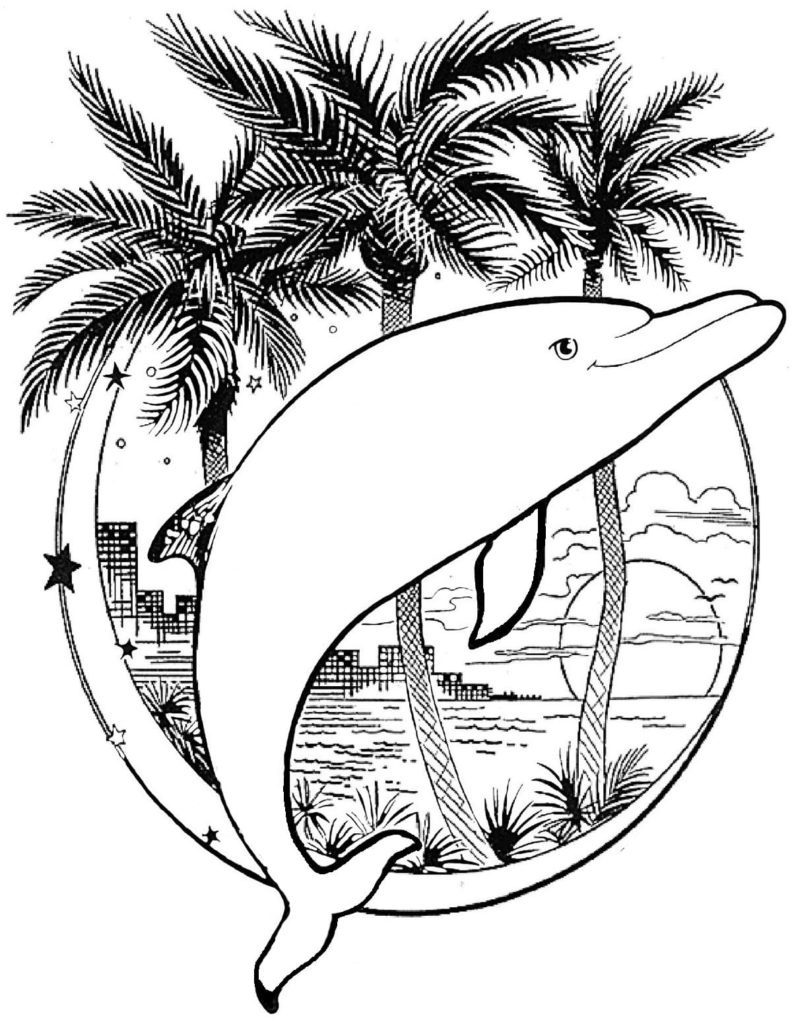 125 Free Printable Dolphin Coloring Pages for Kids 48