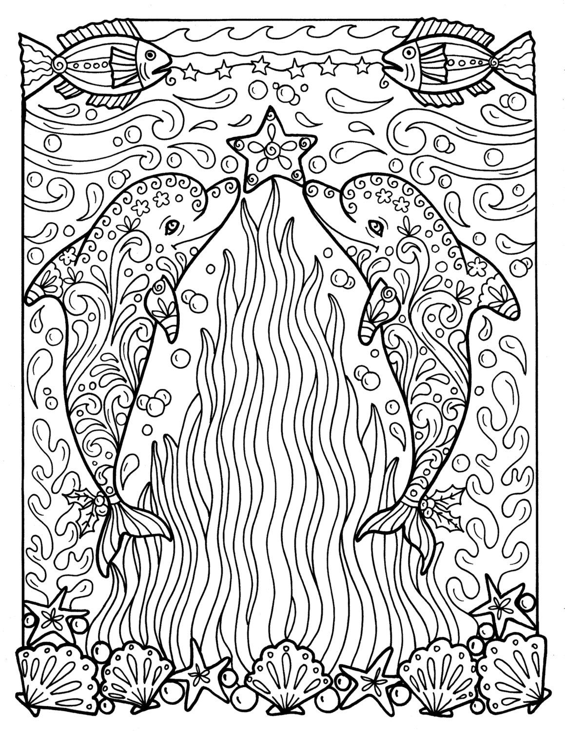 125 Free Printable Dolphin Coloring Pages for Kids 63