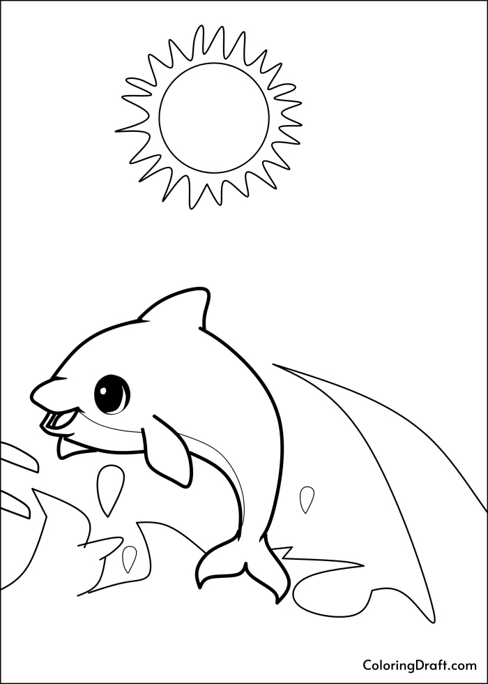 125 Free Printable Dolphin Coloring Pages for Kids 77