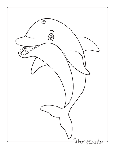 125 Free Printable Dolphin Coloring Pages for Kids 79