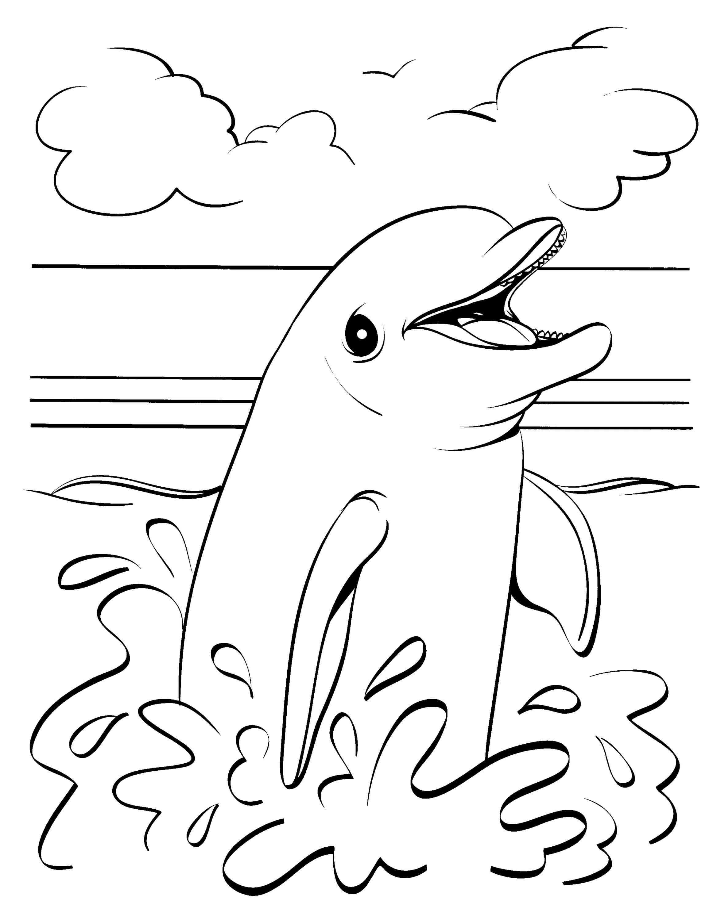 125 Free Printable Dolphin Coloring Pages for Kids 81