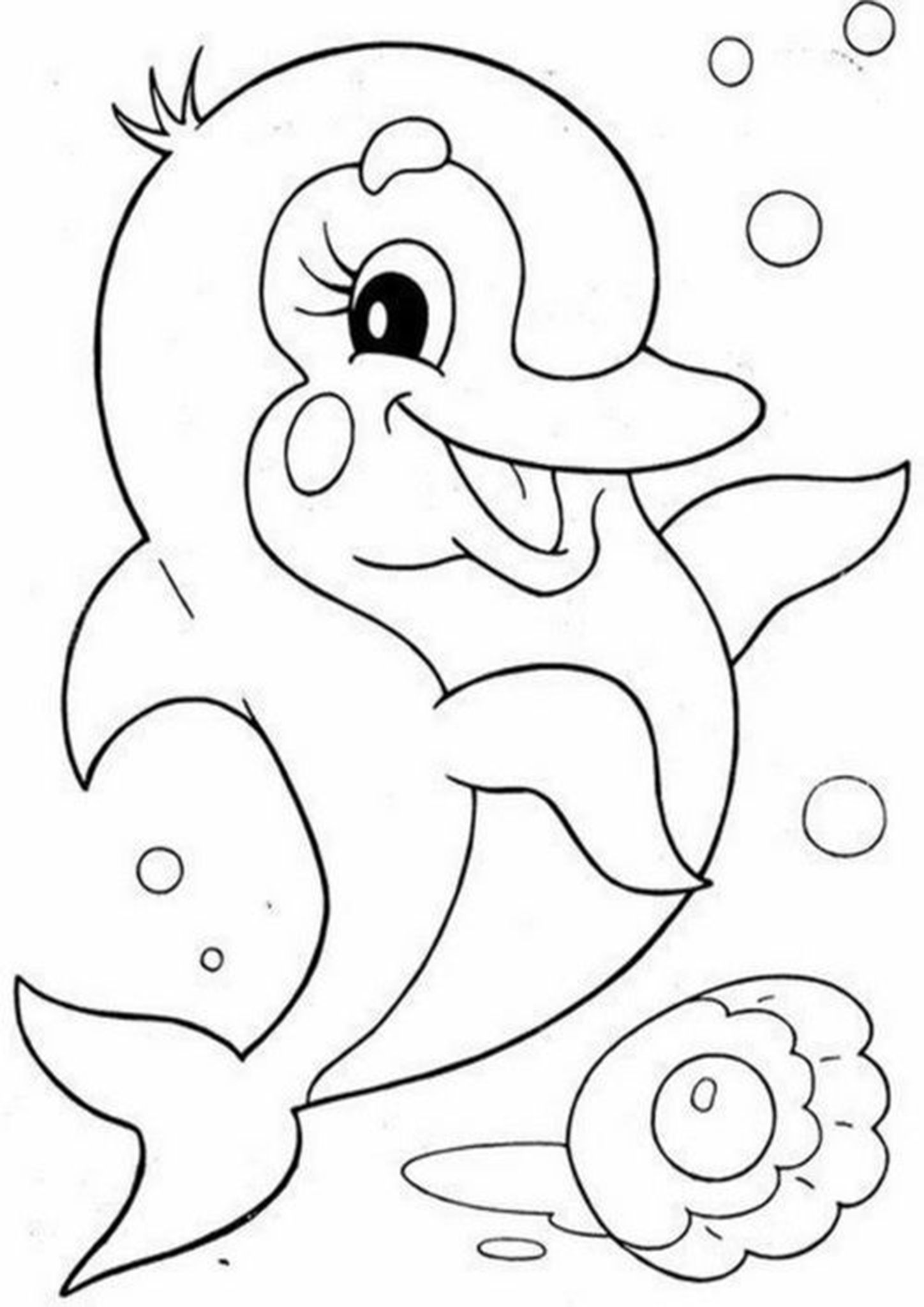 125 Free Printable Dolphin Coloring Pages for Kids 86