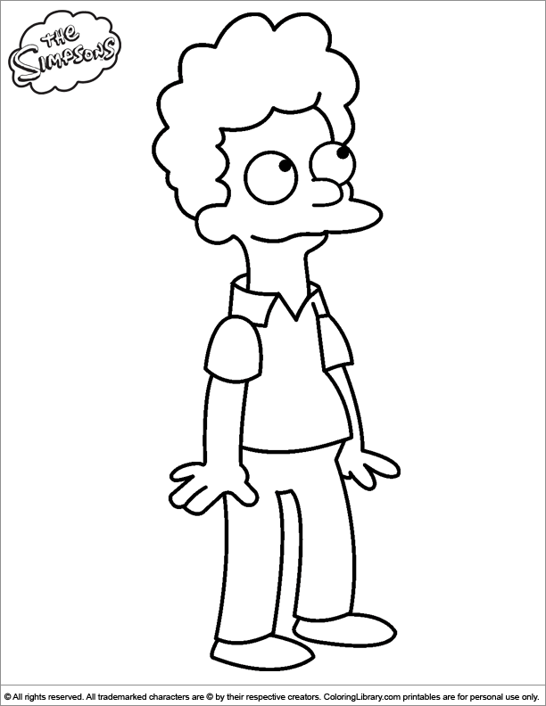 160 Free Simpsons Coloring Pages For Kids Printable 104