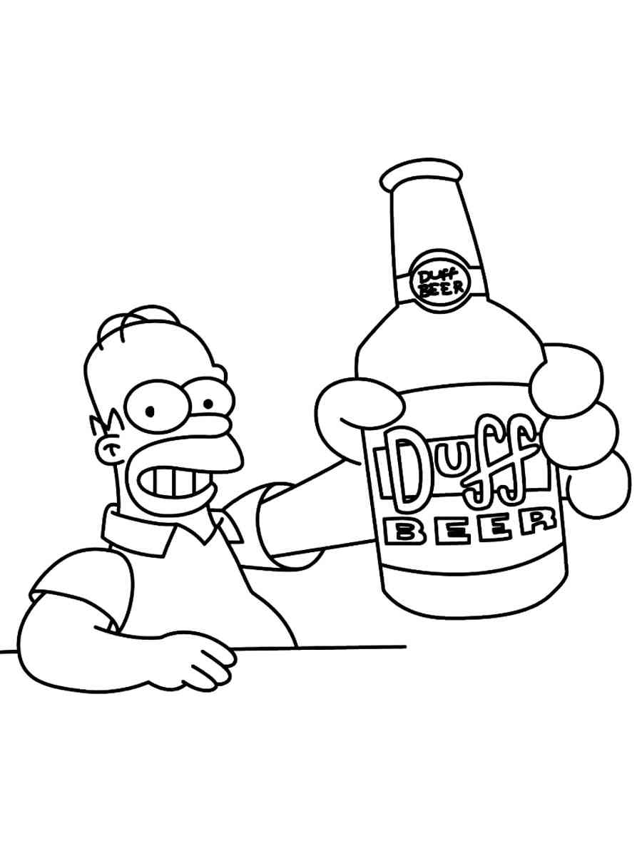 160 Free Simpsons Coloring Pages For Kids Printable 105