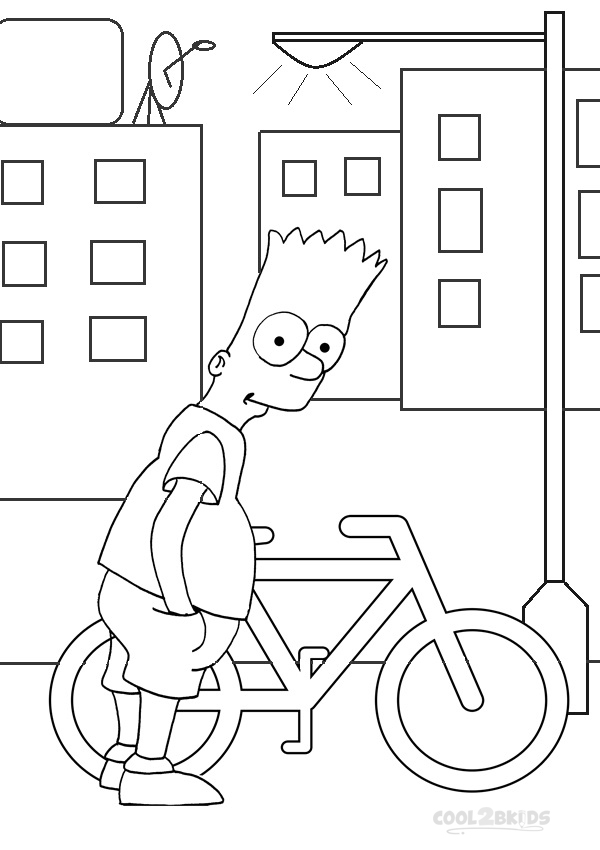 160 Free Simpsons Coloring Pages For Kids Printable 107